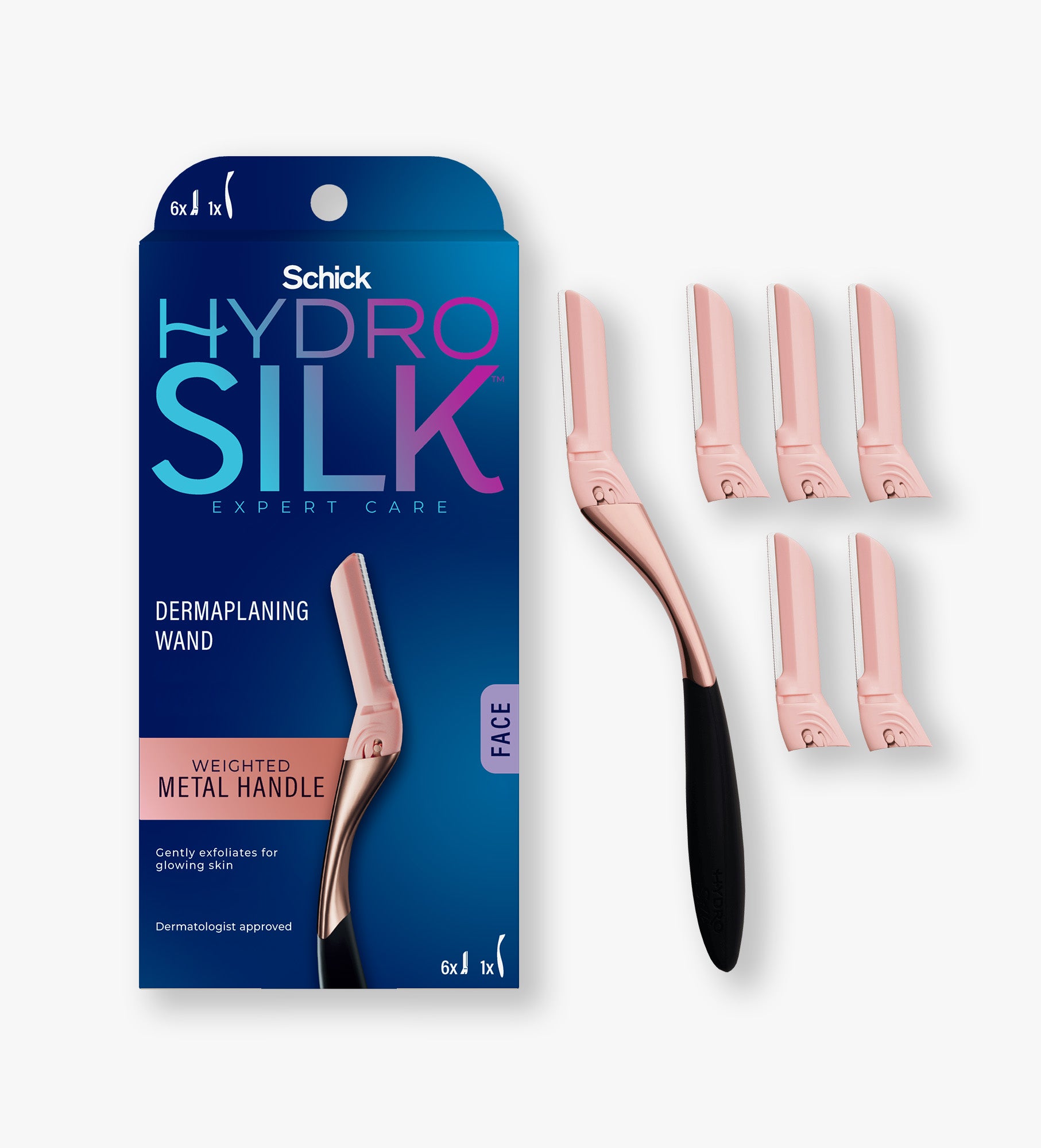 Schick Hydro Silk Dermaplaning Wand Dermaplaning Tool with Refills