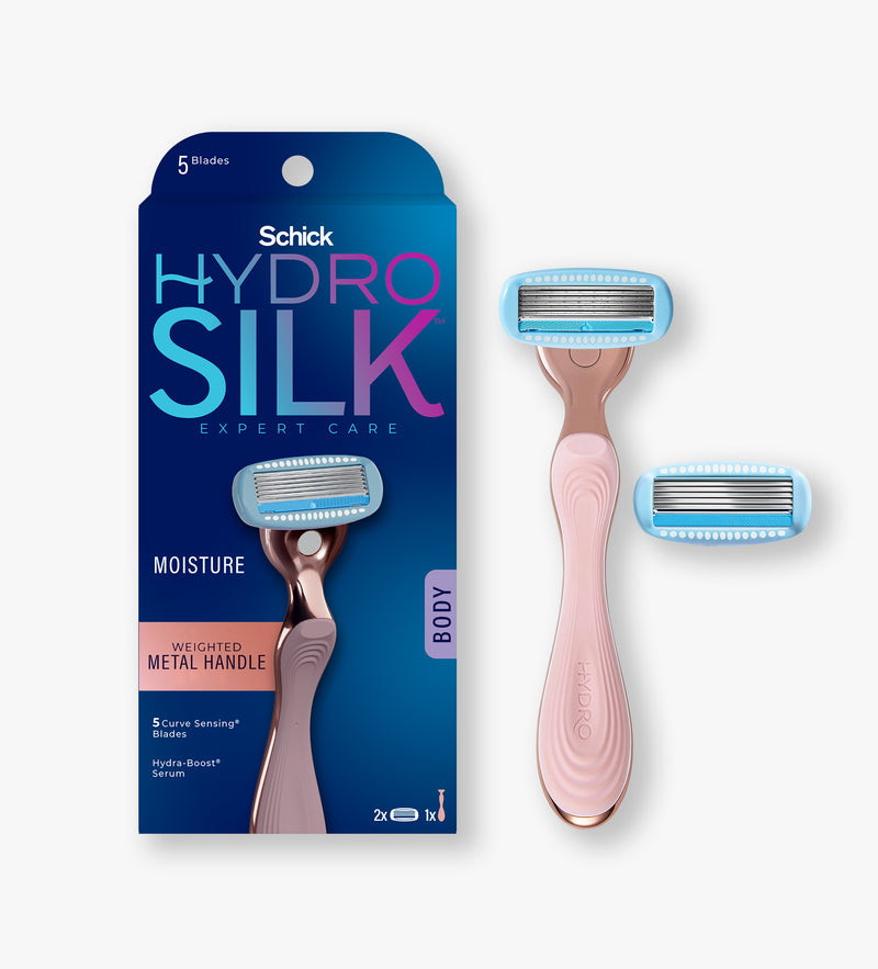 Hydro Silk® Rose Gold Metal Handle Razor