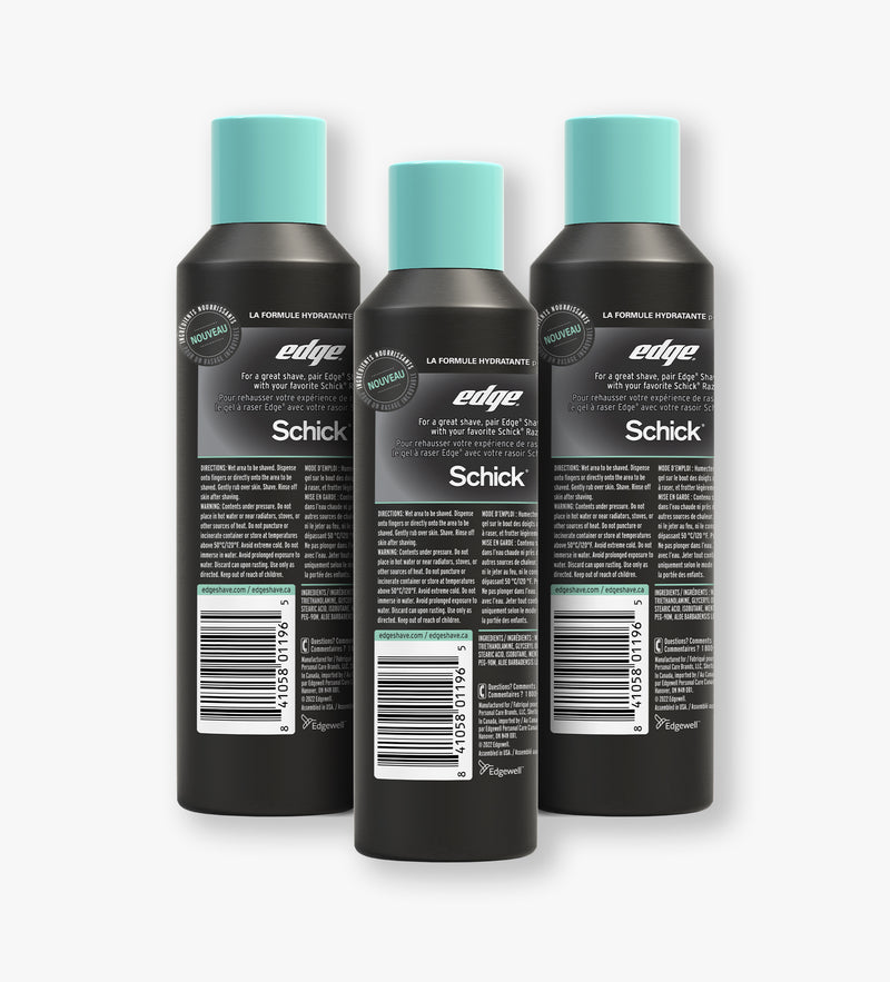 Edge® Cooling Shave Gel - 3 Pack