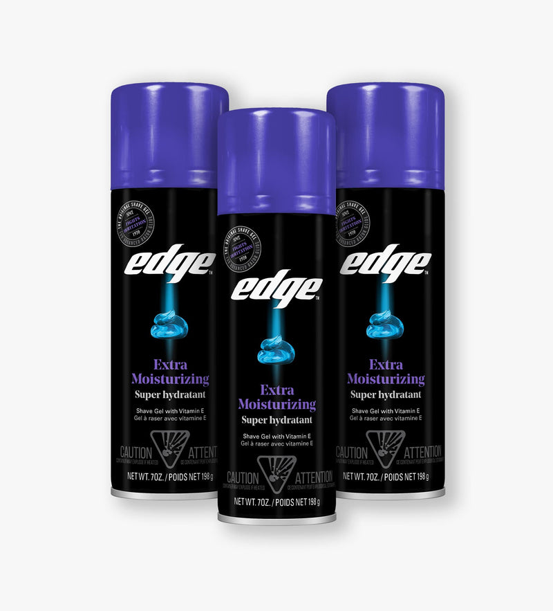 Edge® Extra Moisturizing Shave Gel - 3 Pack