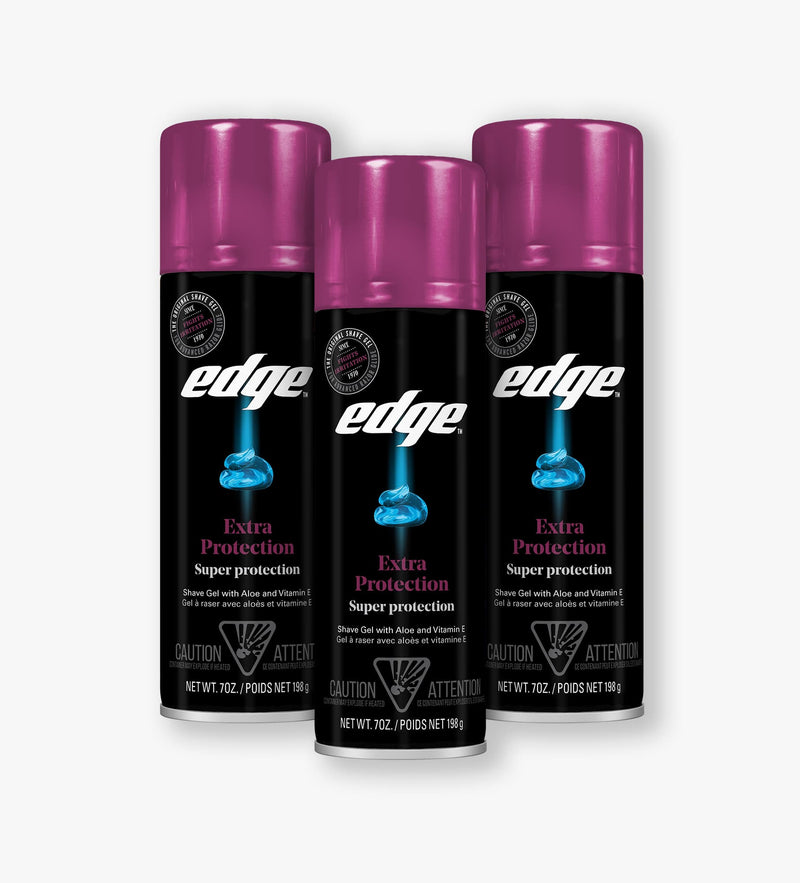 Edge® Extra Protection Shave Gel - 3 Pack