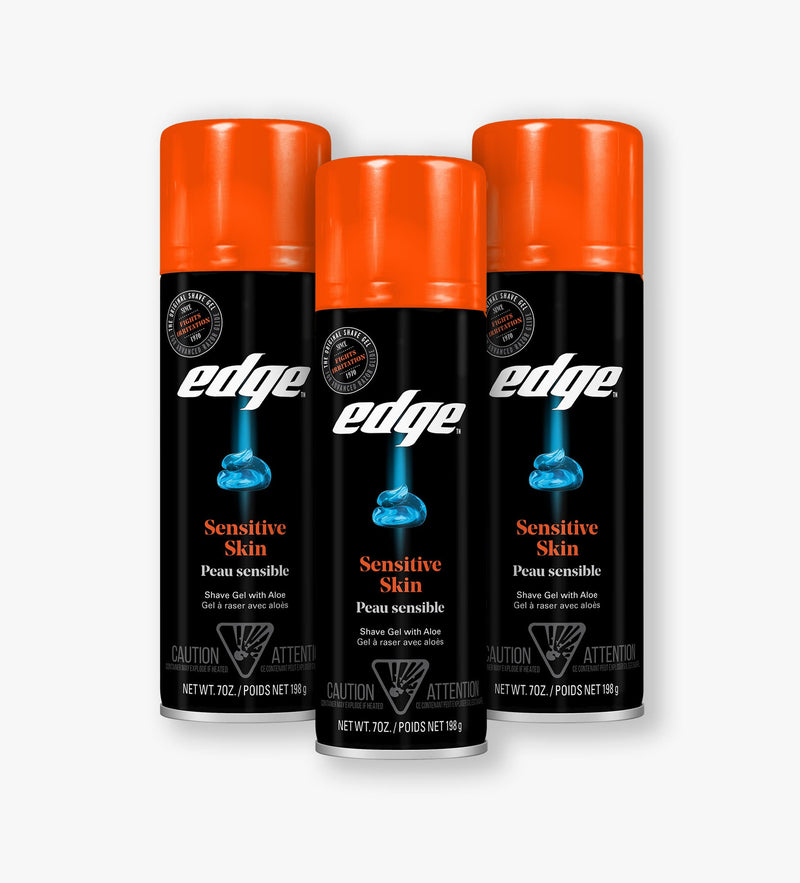Edge® Sensitive Skin Shave Gel - 3 Pack