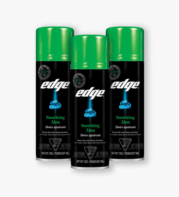Edge® Soothing Aloe Shave Gel - 3 Pack