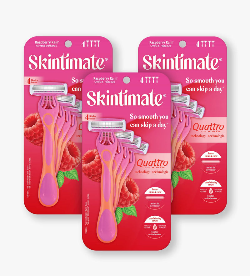 Skintimate® Raspberry Rain® Disposable Razor