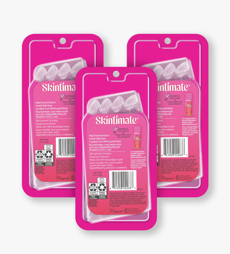 Skintimate® Raspberry Rain® Disposable Razor